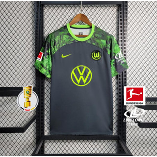 เสื้อกีฬาแขนสั้น ลายทีม Wolfsburg 23/24 ไซซ์ S-2XL