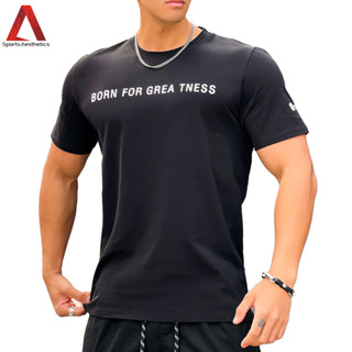 Live FIT เสื้อยืดลําลอง แขนสั้น ระบายอากาศ ใส่สบาย พลัสไซซ์ สําหรับผู้ชาย เหมาะกับการเล่นฟิตเนส กีฬา ไซซ์ M-3XL