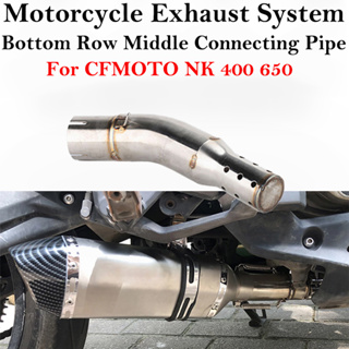 ท่อไอเสียสแตนเลส แบบเต็มรูปแบบ ดัดแปลง สําหรับรถจักรยานยนต์ CFMOTO NK400 NK650 NK 400 650