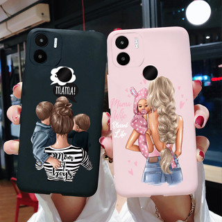 Xiaomi Redmi A2 + เคส Super Mom Baby แฟชั่น เด็กผู้หญิง ซิลิโคนนิ่ม เคสการ์ตูน Redmi A2 RedmiA2 A 2 Plus เคสโทรศัพท์