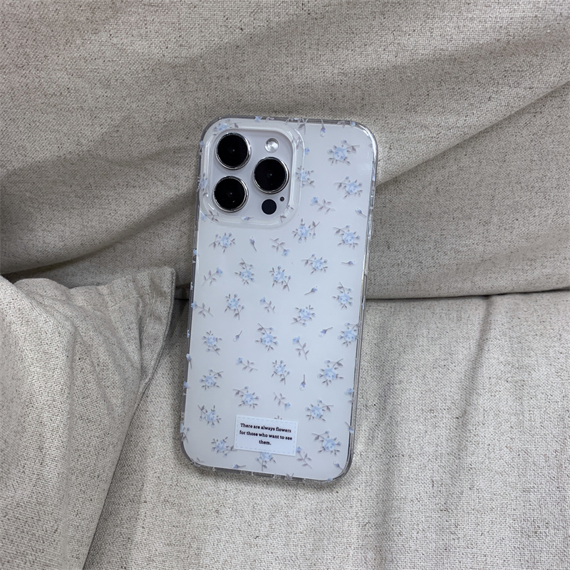 Iphone 16 15 14 Pro max 13 Pro max เคสโทรศัพท์กระบวนการ TPU ลายดอกไม้วัสดุ IMD