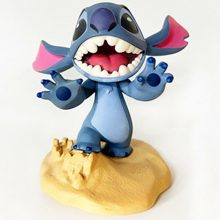 ตุ๊กตาฟิกเกอร์ Disney Stitch on Beach Scenery เครื่องประดับ สําหรับตกแต่งห้อง