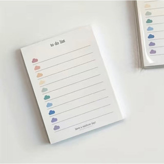 แผ่นกระดาษโน๊ต Memo Pad ลายสายรุ้ง 50 ชิ้น