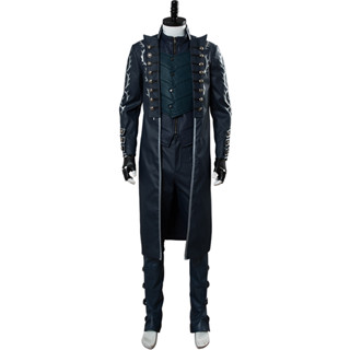 เสื้อแจ็กเก็ตคอสเพลย์ Game DMC 5 Vergil DMC May Cry Vergil สําหรับปาร์ตี้ฮาโลวีน