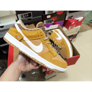 Nike dunk sb Low-Top รองเท้าผ้าใบลําลอง กันลื่น ทนต่อการสึกหรอ สีน้ําตาล 2023