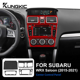สติกเกอร์คาร์บอนไฟเบอร์ AC+CD สําหรับตกแต่งภายในรถยนต์ Subaru WRX Saloon 15-21