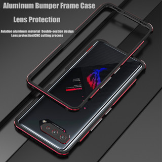 เคสโทรศัพท์มือถือ กรอบโลหะอลูมิเนียม ป้องกันรอย พร้อมตัวป้องกัน สําหรับ ASUS ROG phone 7 6 6S 5 5S 3 Pro ROG 6 ROG6