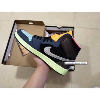 ((ยิงจริง) ของแท้ Nike Jordan 1 รองเท้าบาสเก็ตบอล กันลื่น สไตล์เรโทร สําหรับผู้ชาย ผู้หญิง