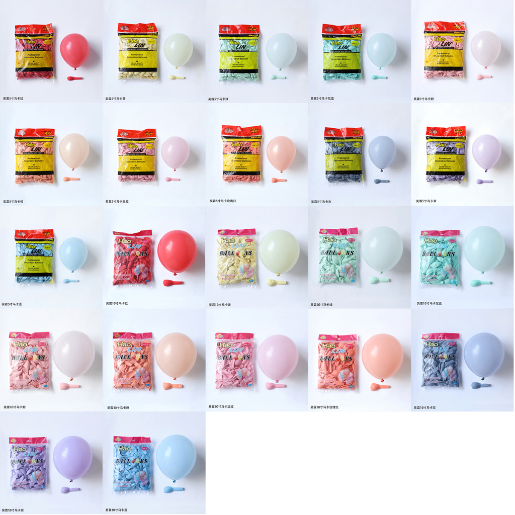 50/100 ชิ้น ลูกโป่ง 11 สี 5 นิ้ว 10 นิ้ว Maka ลูกโป่งยาง ตกแต่งลูกโป่ง
