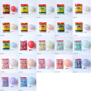 50/100 ชิ้น ลูกโป่ง 11 สี 5 นิ้ว 10 นิ้ว Maka ลูกโป่งยาง ตกแต่งลูกโป่ง