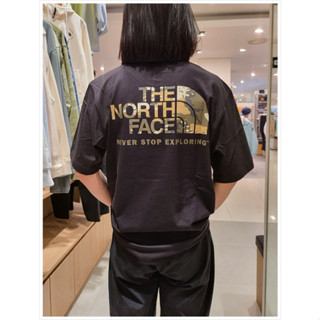 เสื้อยืดแขนสั้น ผ้าฝ้าย ลายพราง The North Face สําหรับผู้ชาย และผู้หญิง