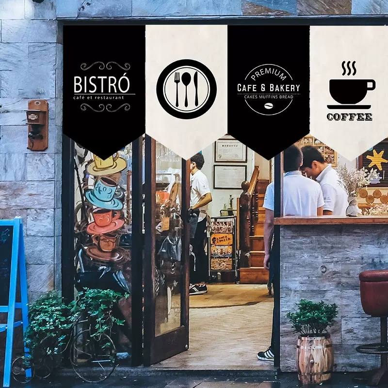 แนะนำ ผ้าม่าน ผ้าม่านกั้นประตู แบบครึ่ง ลายชานม กาแฟ สําหรับตกแต่ง ราคาพิเศษ มีเก็บเงินปลายทาง