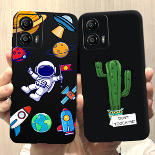 เคสโทรศัพท์มือถือ ซิลิโคนนิ่ม ลายนักบินอวกาศ กระบองเพชร สําหรับ Motorola Moto G52 Moto G53 Moto G73 2023