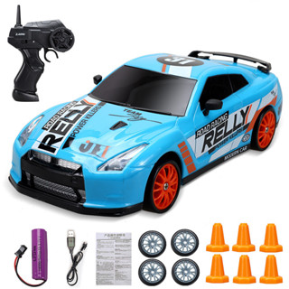 RC Car 2.4G รีโมทคอนโทรลขับเคลื่อนสี่ล้อ RC Drift Cars การชาร์จความเร็วสูงแบบไดนามิกเด็กรถแข่งเด็ก