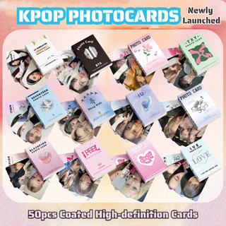 ใหม่ การ์ดรูปภาพ KPOP photocard ความละเอียดสูง BP SEVENTEEN (G) I-DLE NewJeans LOMO 50 ชิ้น ต่อกล่อง