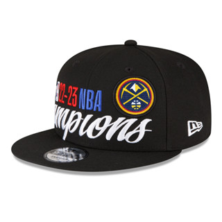 หมวกแก๊ป ลาย Denver Nuggets New Era สีดํา สําหรับผู้ชาย 2023