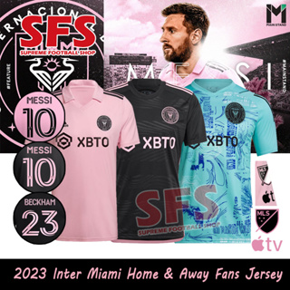 【SFS】เสื้อยืดกีฬาแขนสั้น ลายทีมชาติฟุตบอล Inter Miami Jersey 2023-24 MLS ชุดเหย้า คุณภาพสูง สําหรับผู้ชาย ไซซ์ S-4XL