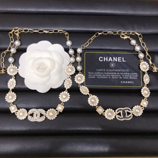 Chanel สร้อยคอ ประดับมุก หรูหรา สําหรับผู้หญิง103127