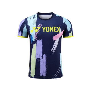 เสื้อกีฬาแขนสั้น ลายทีม Yonex ซับเหงื่อ แห้งเร็ว เหมาะกับฤดูร้อน สําหรับผู้ชาย และผู้หญิง 2023