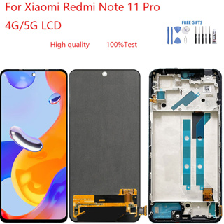 อะไหล่หน้าจอสัมผัสดิจิทัล LCD แบบเปลี่ยน สําหรับ Xiaomi Redmi Note 11 Pro 4G 5G