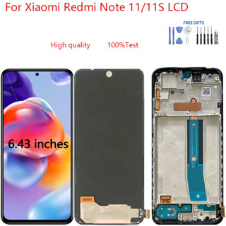 อะไหล่หน้าจอสัมผัสดิจิทัล LCD แบบเปลี่ยน สําหรับ Xiaomi Redmi Note 11 11S