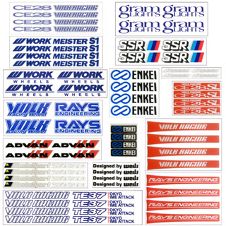 สติ๊กเกอร์ขอบ Volk Rays TE37 CE28 ADVAN Racing Ssr Enkei Wor…
