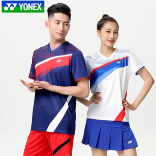 เสื้อกีฬาแบดมินตัน YONEX แบบแห้งเร็ว แฟชั่นฤดูร้อน สําหรับผู้ชาย และผู้หญิง