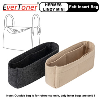 Evertoner Felt Insert Bag Organizer for Lindy Mini กระเป๋าถือแต่งหน้า Liner Bag Travel Portable Cosmetic Original Inner Pouch