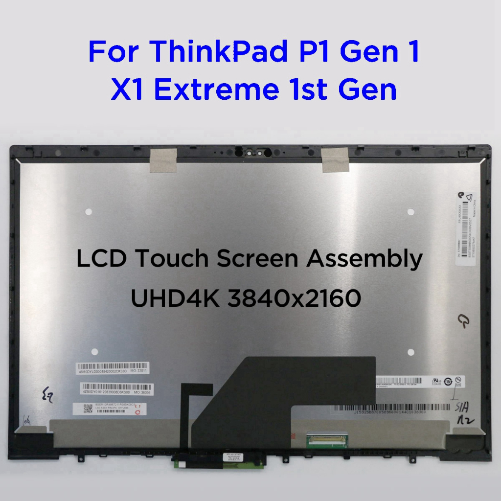 15.6 LCD Touch Screen Digitizer Assembly สําหรับ Lenovo ThinkPad X1 Extreme 1st Gen 20MF 20MG P1 Gen