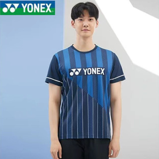 Yonex เสื้อกีฬาแบดมินตัน แขนสั้น แบบแห้งเร็ว สําหรับผู้ชาย และผู้หญิง