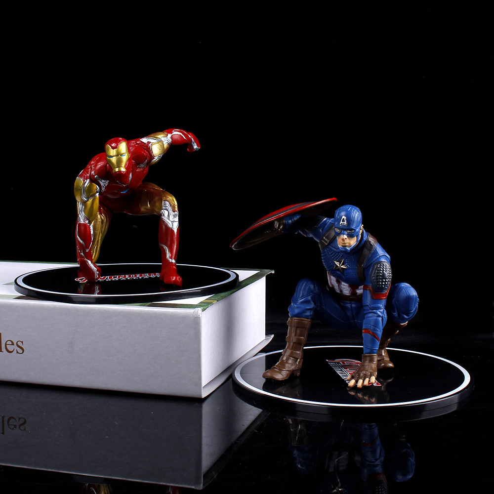 9-16 ซม.Iron Man Tony Stark Venom Superhero กัปตันอเมริกา รูปที่ 6