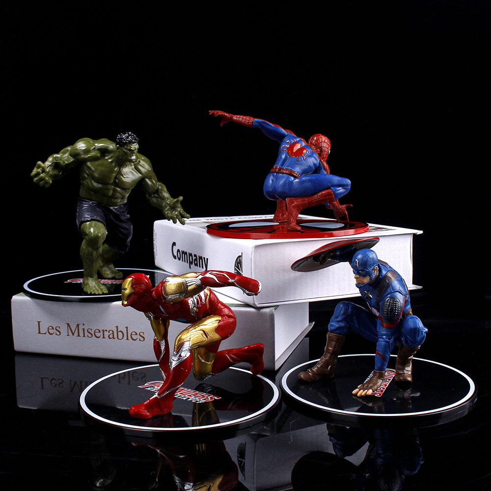 9-16 ซม.Iron Man Tony Stark Venom Superhero กัปตันอเมริกา รูปที่ 3