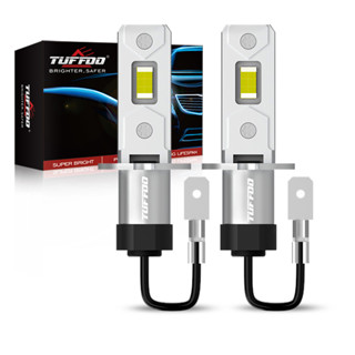 Tuffoo ไฟตัดหมอก Led H3 6000K 3000K 12V 24V สีขาว เหลือง แบบเปลี่ยน สําหรับรถยนต์ 2 ชิ้น