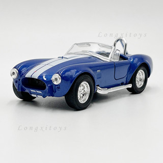 Welly โมเดลรถยนต์โลหะ 1:36 Diecast 1965 Shelby Cobra 427 S/C ของเล่นสําหรับเด็ก