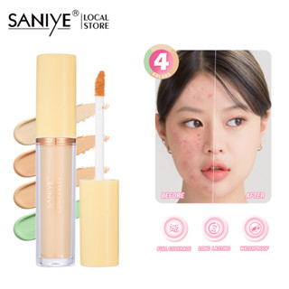 Saniye คอนซีลเลอร์ รองพื้นเนื้อลิขวิด ปกปิดสูง 4.5 มล. 4 สี R8049