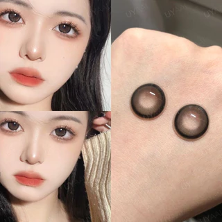 (องศา -0.00 ~ -5.00) UYAAI คอนแทคเลนส์ สีดํา ตาโต 14.5 มม. ตาหวาน คอนแทคเลนส์นุ่ม คอนแทคเลนส์สีธรรมชาติ