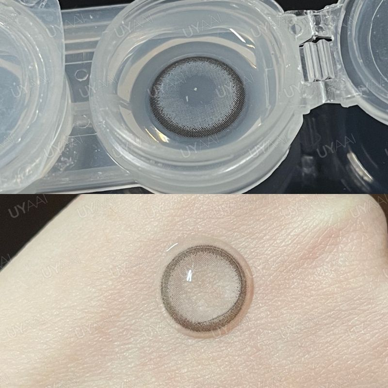 (องศา -0.00 ~ -5.00) UYAAI x FRESHLADY คอนแทคเลนส์ สีเทา ตาหวาน คอนแทคเลนส์นุ่ม คอนแทคเลนส์สีธรรมชาติ 14.2 มม. - รูปที่ 2