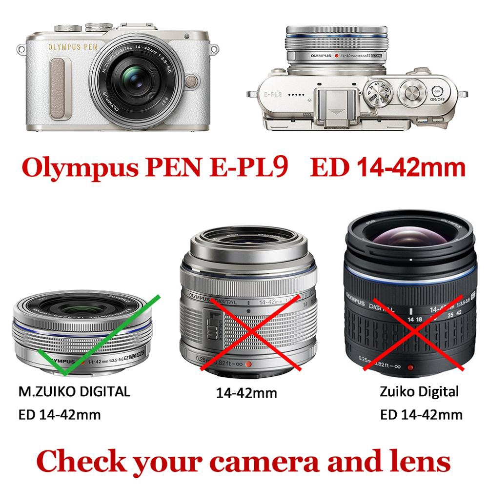 ฝาครอบกระเป๋ากล้องดิจิตอลหนัง PU พร้อมสายสําหรับ Olympus PEN E-PL9 EPL9 E-PL10 พร้อมเลนส์ 14-42 มม. Full body Precise Fit