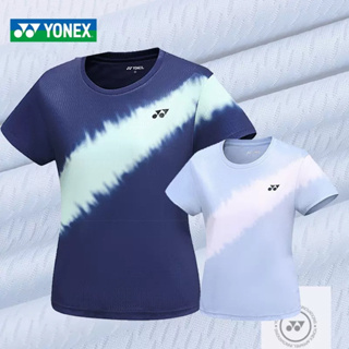 Yonex เสื้อกีฬาแบดมินตัน แขนสั้น แบบแห้งเร็ว เหมาะกับฤดูร้อน สําหรับผู้ชาย และผู้หญิง