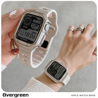 สายนาฬิกาข้อมือซิลิโคน TPU เคลือบเงา แบบเปลี่ยน สําหรับ iWatch Ultra 49 มม. 45 มม. 44 มม. 41 มม. 40 มม. iWatch Series 8 7 6 5 4 3 SE2