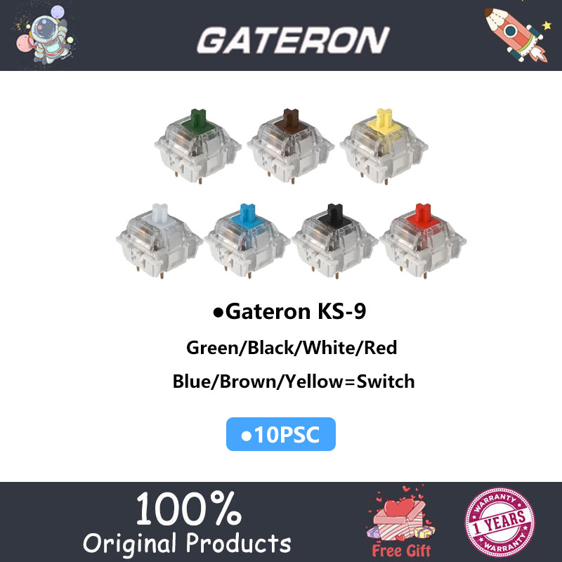 Gateron KS9 สวิตช์กลไก SMD SMD 50 ล้านพิน