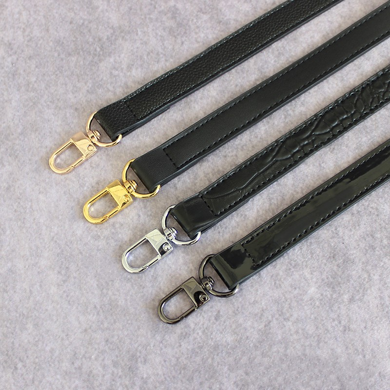 Black Ladys Bag PU Leather Shoulder Strap Crossbody Bag Belt adjustable Replacement Handle Accessories