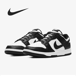 ของแท้100% ขายร้อน รองเท้า Nike Dunk Low Retro Black White “PANDA” (พร้อมกล่อง) Mens and womens sneakers DD1391-100 DD1503-101