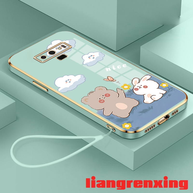 เคส SAMSUNG note 9 เคสโทรศัพท์มือถือ ซิลิโคนนิ่ม กันกระแทก ลายการ์ตูนหมี กระต่าย สัตว์ สําหรับ SAMSUNG note 9 DDXX01 น่ารัก ลายการ์ตูน กันกระแทก