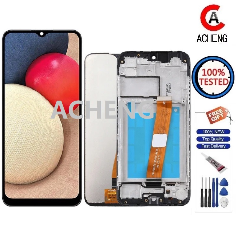 ACHENG สําหรับ Samsung Galaxy A01 A015 A015F A015G A015DS LCD Touch Screen Digitizer Replacement Par