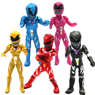 ฟิกเกอร์การ์ตูน Power Rangers ขนาดเล็ก ของเล่นสําหรับเด็ก จํานวน 5 ชิ้น ต่อชุด