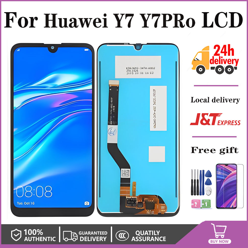 อะไหล่หน้าจอสัมผัส LCD แบบเปลี่ยน สําหรับ Huawei LCD Y7 2019 Y7 Prime 2019 Y7 Pro 2019