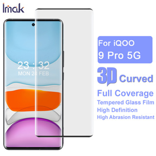 Iqoo 9 10 11 Pro 5G เต็มรูปแบบ 3D โค้ง กระจกนิรภัย ป้องกันด้านหน้า Imak iQOO9 Pro 5G ฟิล์มป้องกันหน้าจอ กันกระแทก