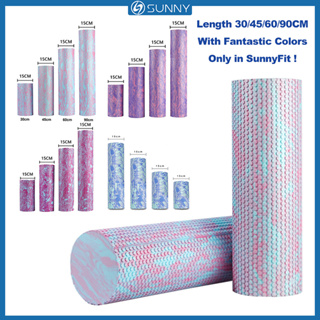 Sunnyfit ลูกกลิ้งโฟม EVA 30 45 60 90 ซม. หลากสี สําหรับนวดผ่อนคลายกล้ามเนื้อ เล่นโยคะ ฟิตเนส ยิม