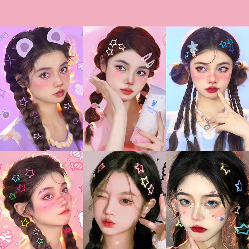 ชุดกิ๊บติดผม รูปดาวน่ารัก แฟชั่นสไตล์เกาหลี สําหรับผู้หญิง